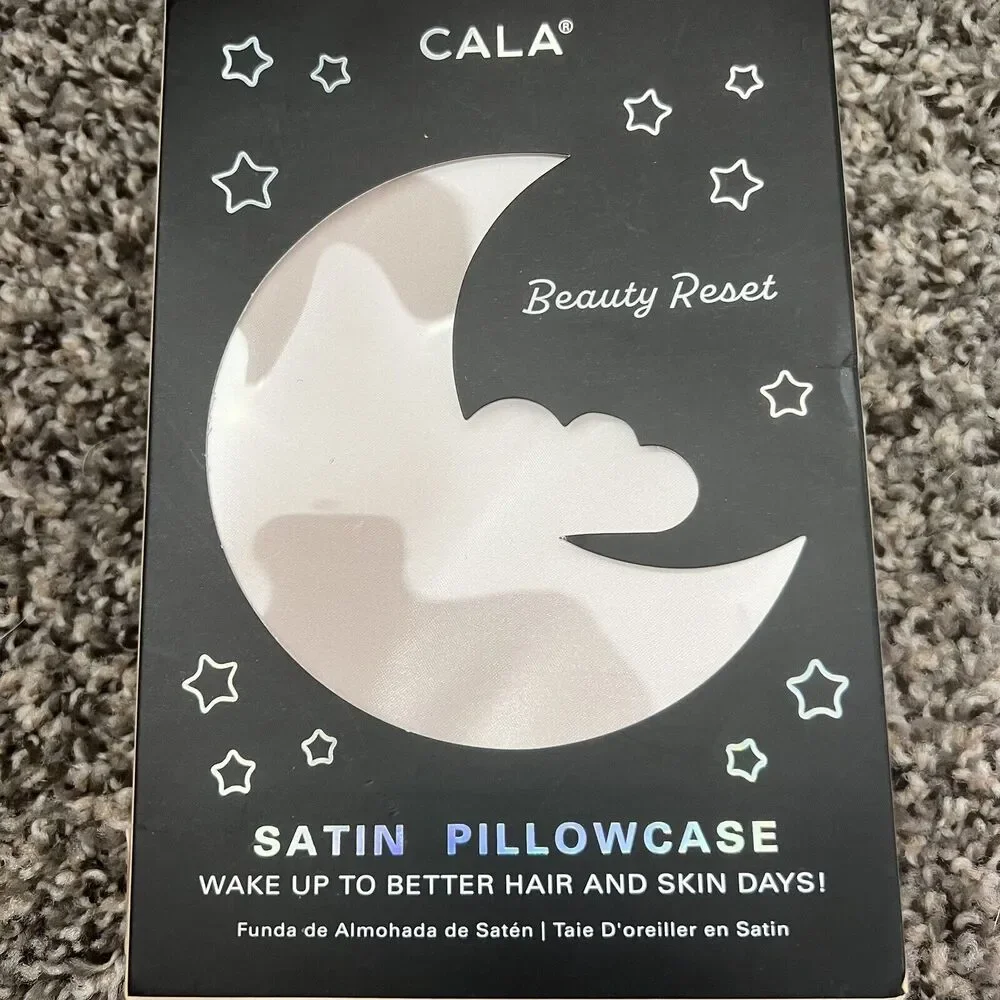 CALA Satin Pillowcase Queen Standard size Ivory‎ Color